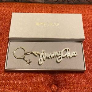 Jimmy Choo Gold Crystal Purse Charm